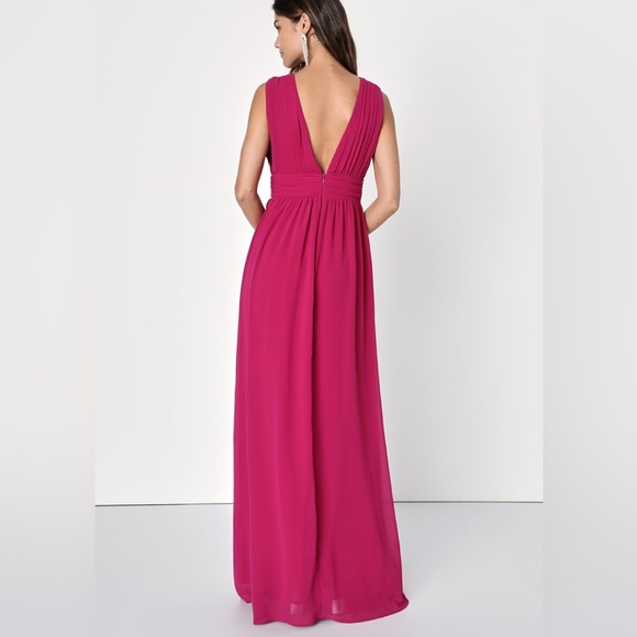 Lulus-Heavenly Hues Magenta Maxi Dress (M/L/XL) - Picture 3 of 5